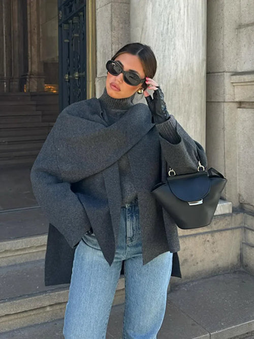 Women’s Single-Breasted Knitted Jacket