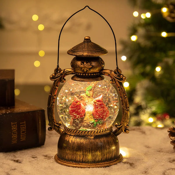 Christmas Snow Globe Lantern