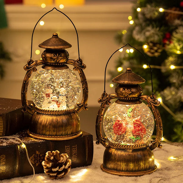 Christmas Snow Globe Lantern