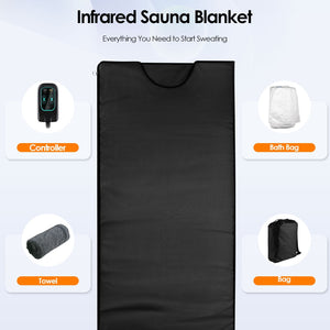 Portable Infrared Sauna Blanket for Heated Detox & Relaxation