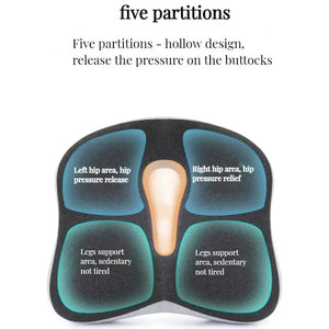 Orthopedic Memory Foam Chair Cushion for Car & Office Use