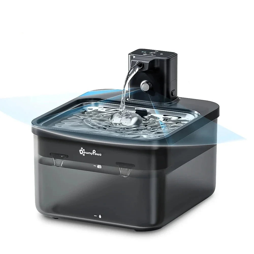 Automatic Stainless Steel Cat Water Fountain – 2.5L