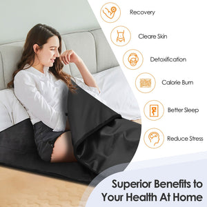 Portable Infrared Sauna Blanket for Heated Detox & Relaxation