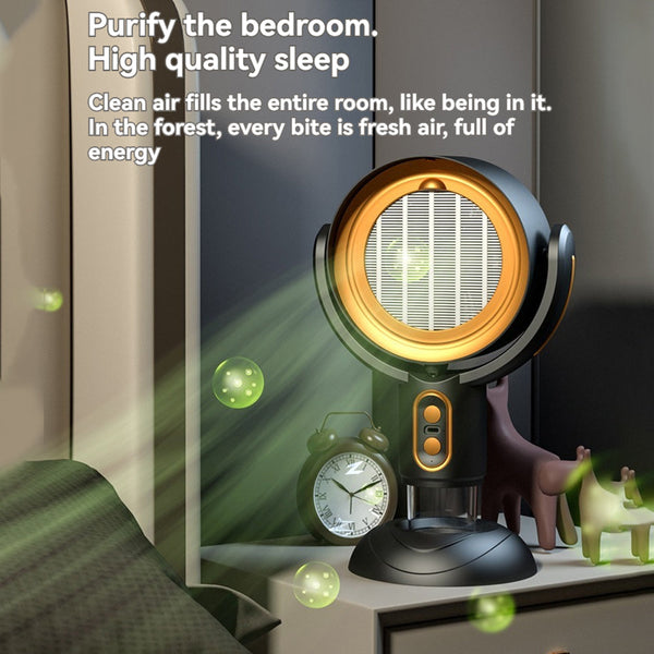 Rechargeable Portable Smoke Air Purifier Fan for Any Space