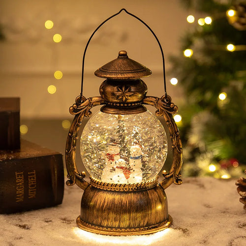 Christmas Snow Globe Lantern