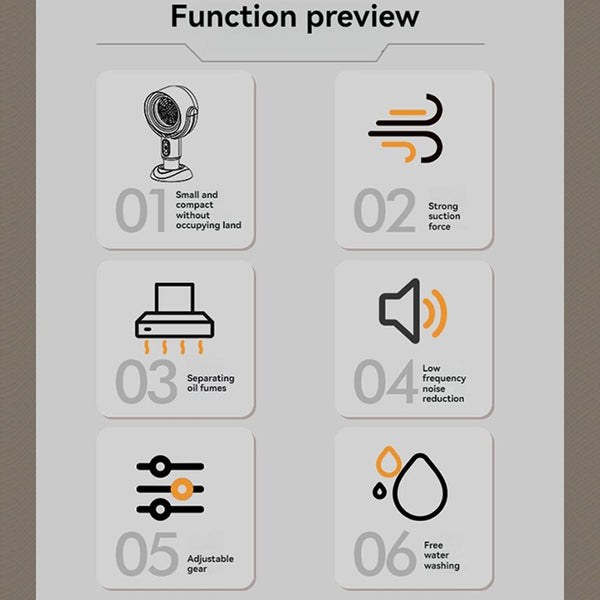 Rechargeable Portable Smoke Air Purifier Fan for Any Space