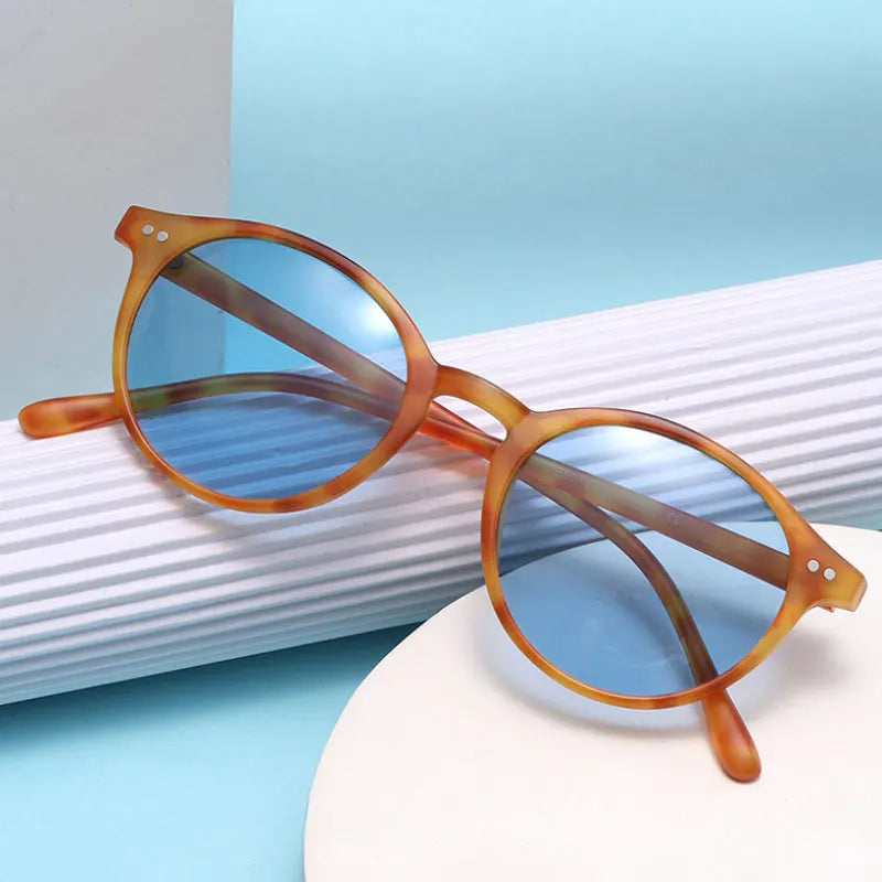 Unisex Retro Round UV400 Sunglasses