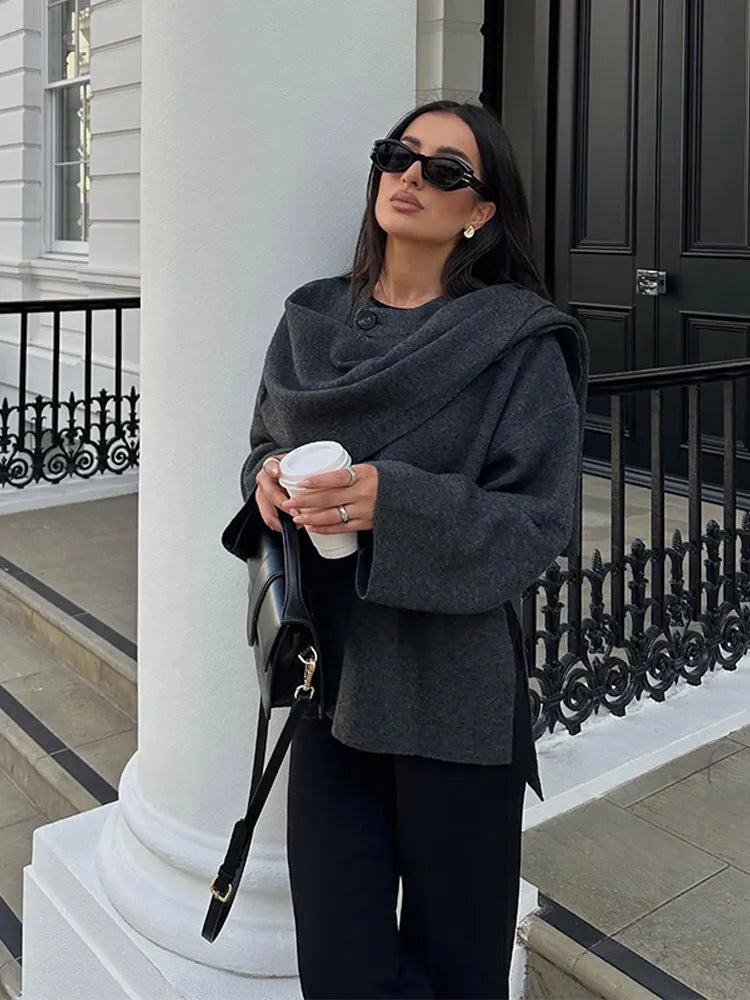 Women’s Single-Breasted Knitted Jacket