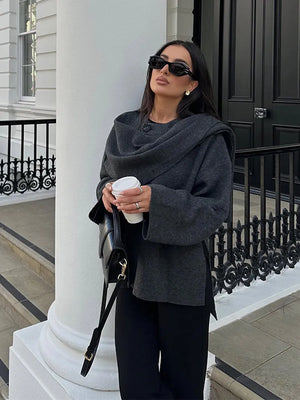 Women’s Single-Breasted Knitted Jacket