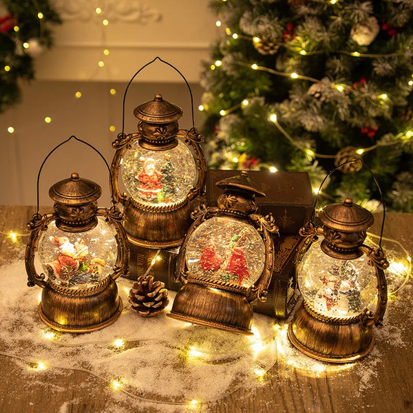 Christmas Snow Globe Lantern