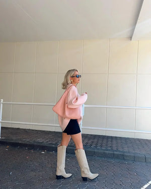 Women's Pink Knitted Sweater