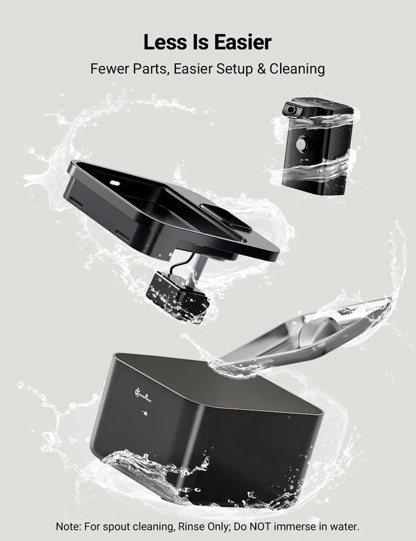 Automatic Stainless Steel Cat Water Fountain – 2.5L