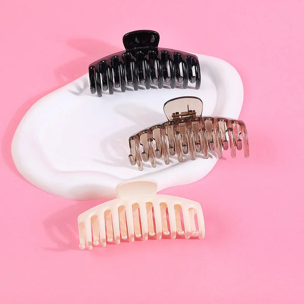 Large Grip Hair Claws – 3/4PCS