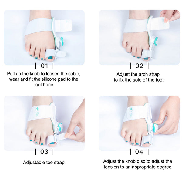 Adjustable Toe Bunion Corrector Orthopedic Splint for Alignment & Pain Relief