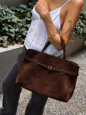 Women's Retro Leather Tote Bag