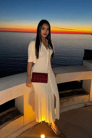 Women's Long Knitted Fishtail Dress