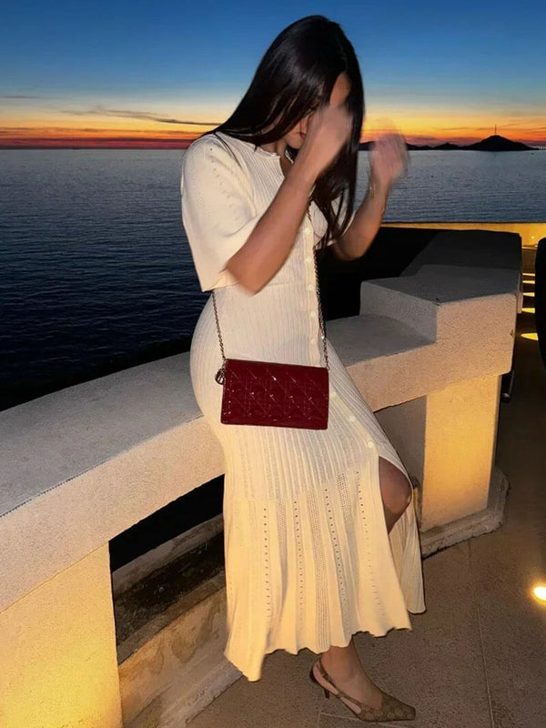 Women's Long Knitted Fishtail Dress