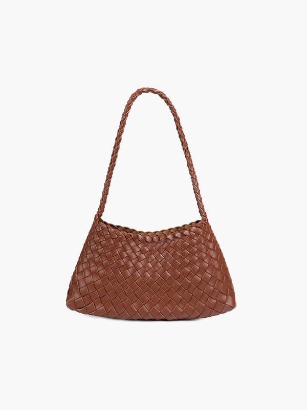 Women's Leather Tote Bucket Bag
