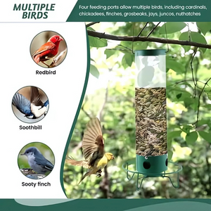 Outdoor Hanging Bird Feeder – Squirrel-Resistant Design