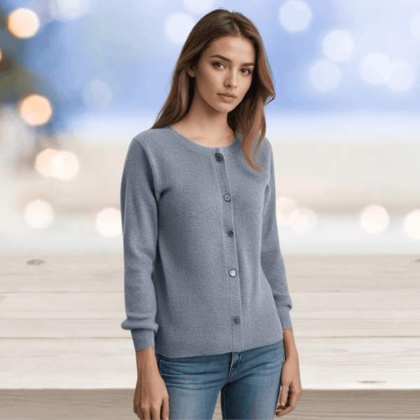 Women's Soft Cashmere V-Neck Cardigan