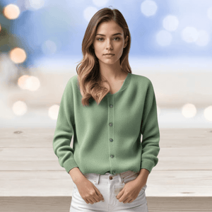 Women's Soft Cashmere V-Neck Cardigan