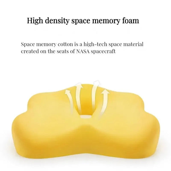Orthopedic Memory Foam Chair Cushion for Car & Office Use