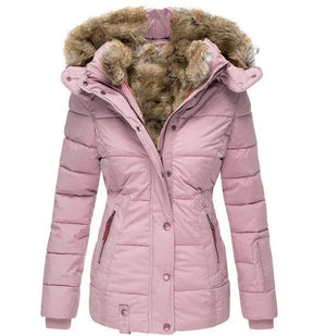 Luxury Plush Hooded Autumn Winter Coat
