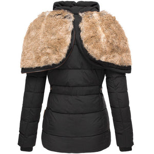 Luxury Plush Hooded Autumn Winter Coat