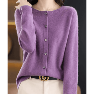 Women's Soft Cashmere V-Neck Cardigan