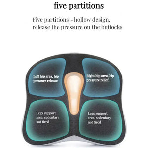 Orthopedic Memory Foam Chair Cushion for Car & Office Use