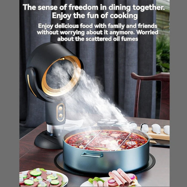 Rechargeable Portable Smoke Air Purifier Fan for Any Space