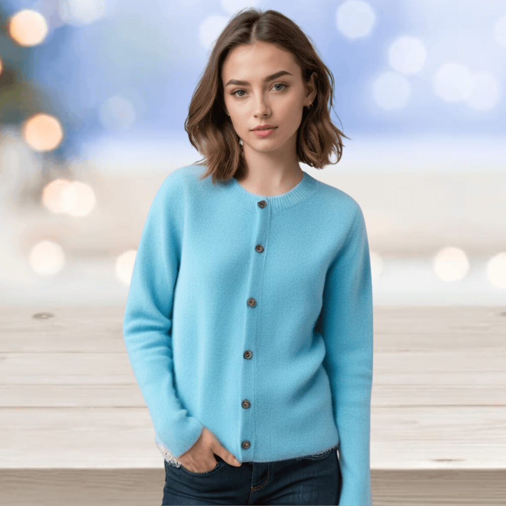 Women's Soft Cashmere V-Neck Cardigan