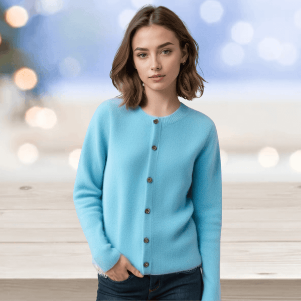 Women's Soft Cashmere V-Neck Cardigan