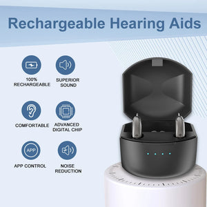Hearing AidsBluetooth Rechargeable BTE  – App-Controlled, 4 Modes