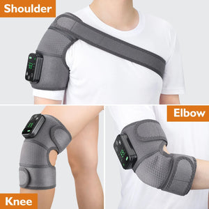 Electric 3-in-1 Heating Vibration Brace for Knee & Shoulder Therapy