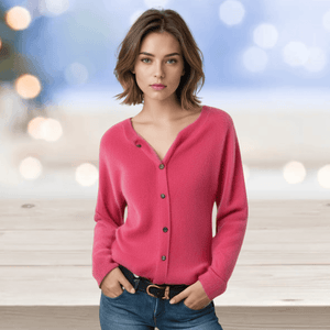 Women's Soft Cashmere V-Neck Cardigan