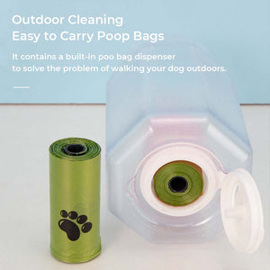 3 in 1 Portable Dog Walking Water Bottle