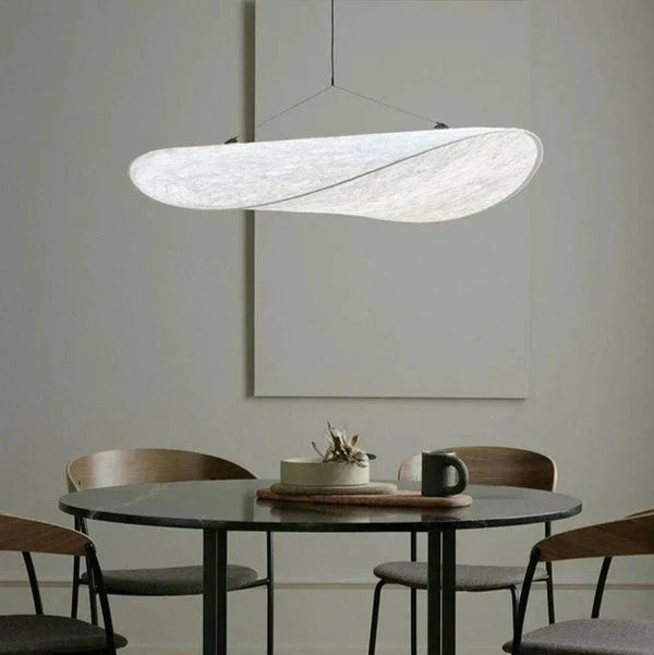 Japanese Silk Pendant Light – Handcrafted