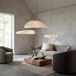 Japanese Silk Pendant Light – Handcrafted