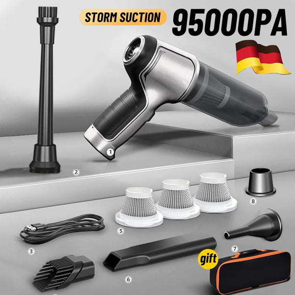 3-in-1 Cordless Handheld Car Vacuum Cleaner