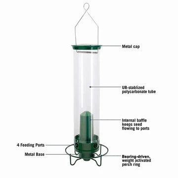 Outdoor Hanging Bird Feeder – Squirrel-Resistant Design