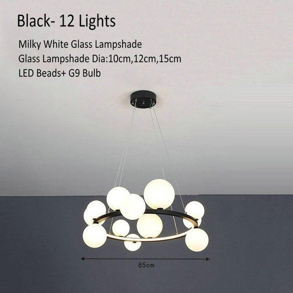 Modern Glass Globe Pendant Lamp