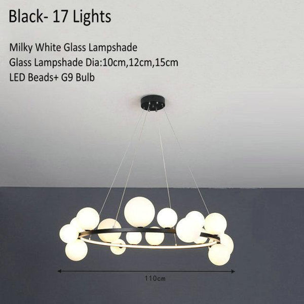 Modern Glass Globe Pendant Lamp