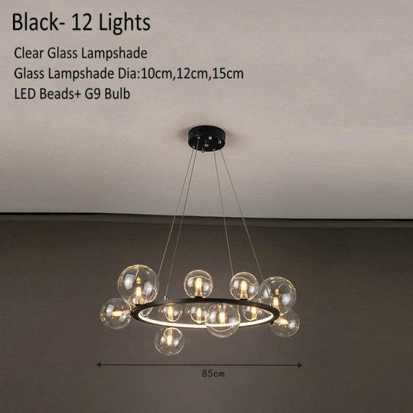 Modern Glass Globe Pendant Lamp