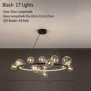 Modern Glass Globe Pendant Lamp