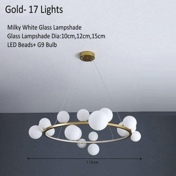 Modern Glass Globe Pendant Lamp
