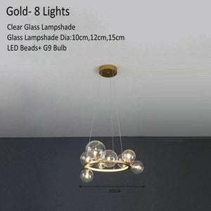 Modern Glass Globe Pendant Lamp
