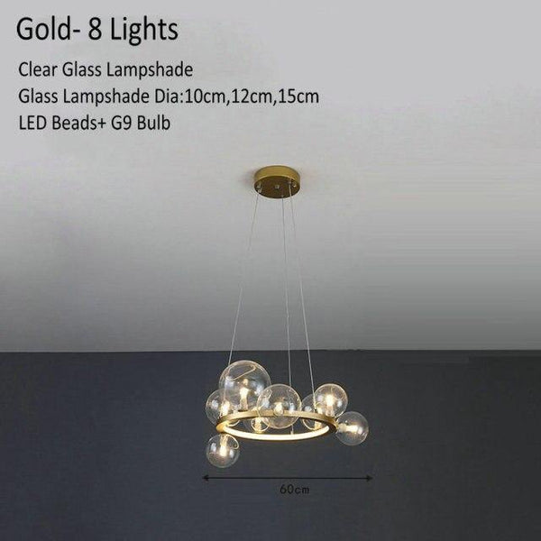 Modern Glass Globe Pendant Lamp