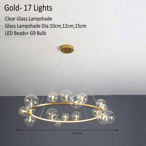 Modern Glass Globe Pendant Lamp
