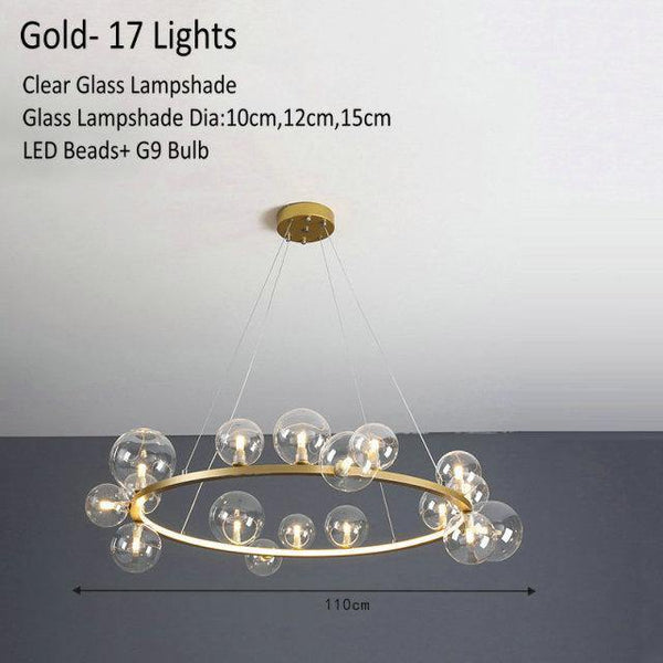 Modern Glass Globe Pendant Lamp